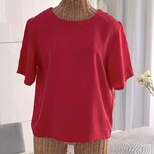 Silk Land. 100% silk. Red.